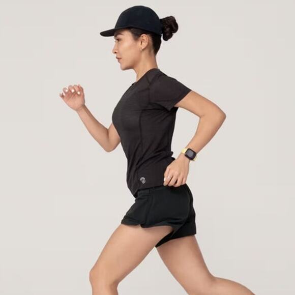 Allbirds Women's Natural Run Tee natural black size small - Picture 5 of 11